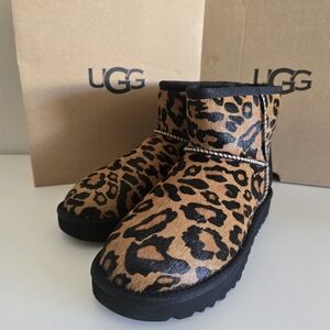 UGG Leopard Print Ankle Boots